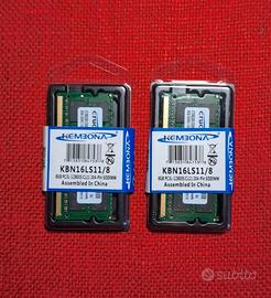 2x 8gb ram DDR3 1333 MHz Crucial (No ribassi)