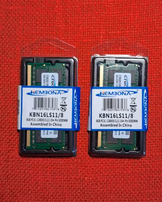 2x 8gb ram DDR3 1333 MHz Crucial (No ribassi)
