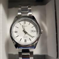 Casio WR 50m argento, stainless steel