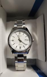 Casio WR 50m argento, stainless steel