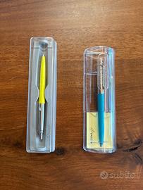 Lotto 2 Penne Parker Jotter Gialla e Turchese