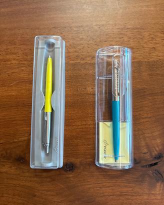 Lotto 2 Penne Parker Jotter Gialla e Turchese