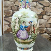 Vaso in porcellana dipinto a mano 