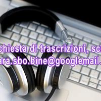 | Sbobinature | Trascrizioni | Ghostwriting |