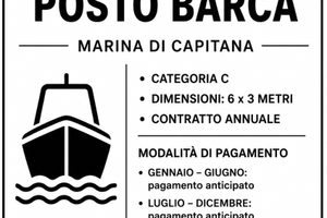 Posto barca 6x3 Marina di Capitana