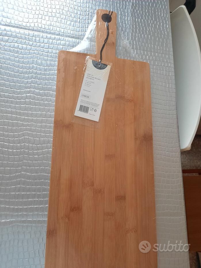 Tagliere in legno d'olivo artigianale 36 x 12 cm.