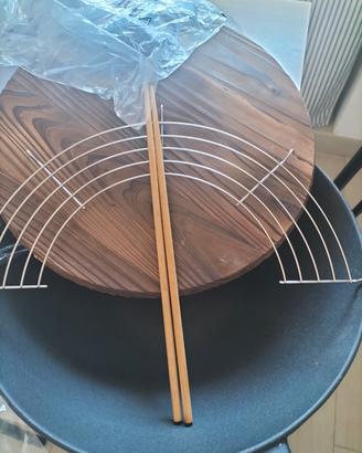 Wok in ghisa Eva