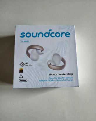 Anker Soundcore AeroClip, Cuffie Bluetooth White