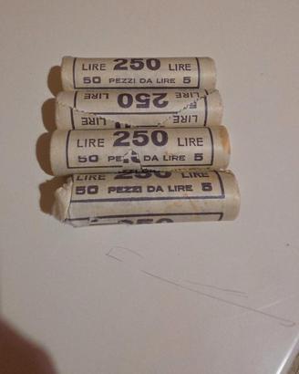 Rotolini originali 50 lire 1981-3 chiusi+1 aperto