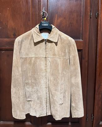 Giacca pelle scamosciata