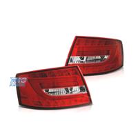 FANALI AUDI A6 4F 04-08 ROSSO BIANCO LED