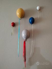 CERAMICA PALLONCINI  DA PARETE