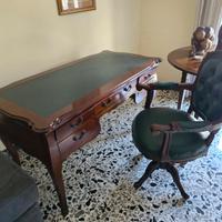 Scrivania stile Inglese con Poltrona Girevole