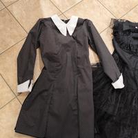 Costume Mercoledì Addams 8-10 anni