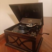 grammofono antico la voce del padrone Milano 