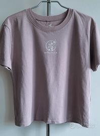 Tshirt rosa lilla Hollister taglia S