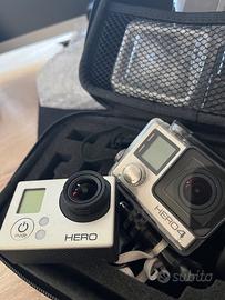 Coppia GoPro HERO 4 Black + HERO 3 White