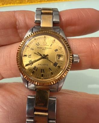 Orologio baume & mercier datario dorato