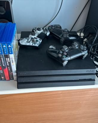ps4 pro no box con pad e giochi
