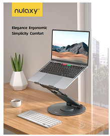 Stand porta pc in metallo rotante