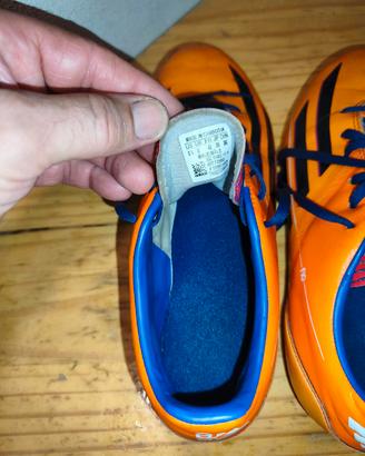 scarpe da calcio arancioni tg 40 perfette