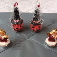 Set piccole candele decorative Angioletti e Zucche