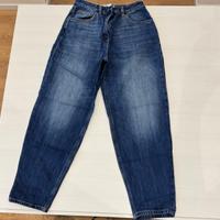 Jeans boyfriend con placca logo Elisabetta Franchi
