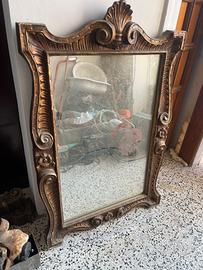 Specchio antico intarsiato