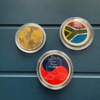 Set 3 Monete commemorative Fior di conio