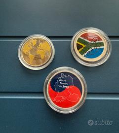 Set 3 Monete commemorative Fior di conio