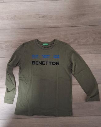 Maglia Benetton bambino verde