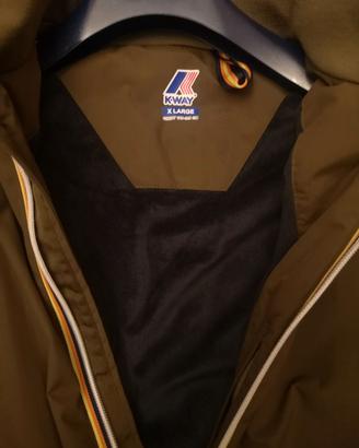 Giubbino uomo Kway invernale XL bomber cachi 
