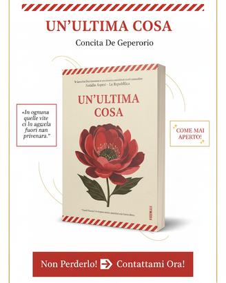 ✨ UN'ULTIMA COSA - Di Concita De Gregorio ✨