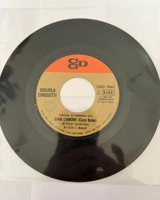 45 giri Giliola Cinquetti Gira l’amore/Fatalità 72