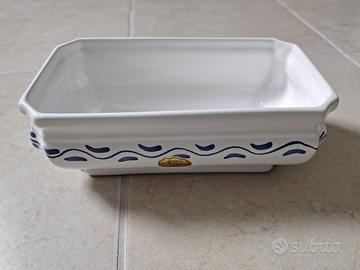 Vassoio centrotavola in ceramica decorata