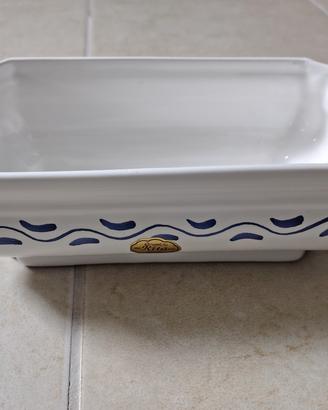 Vassoio centrotavola in ceramica decorata