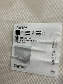Letto Ikea Abygda 90x200x16