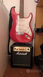 Chitarra Squier by fender + Ampli