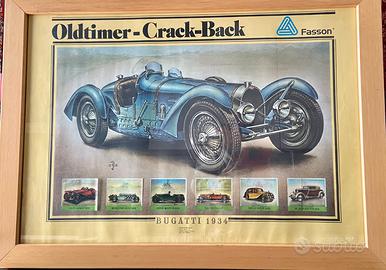 Bugatti tipo 57 del 1934, (litografia)