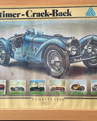 Bugatti tipo 57 del 1934, (litografia)