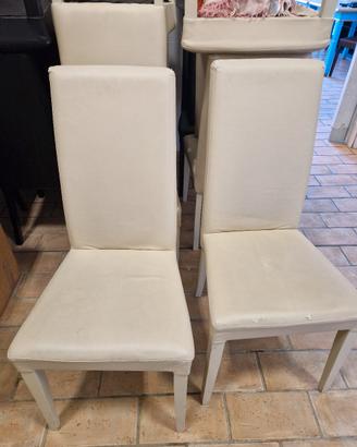 Sedia poltroncina bianca ghiaccio - 6pz.