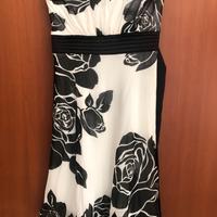 Vestito corto con rose