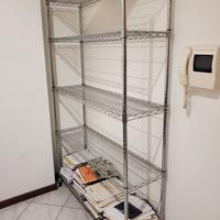 Scaffalatura, libreria in metallo