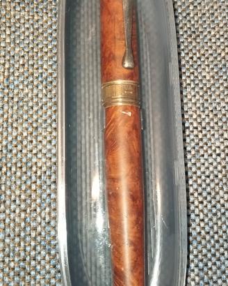 penna stilografica vintage radica e argento 925