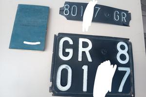 Targhe e libretto originali Fiat 600 D anni '60