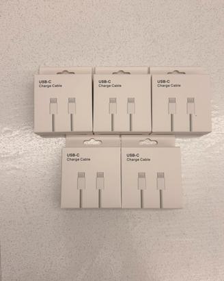 Lotto 5 Cavi USB-C a USB-C 1m Intrecciati 60w Nuov