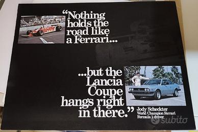 Depliant brochure Lancia Beta coupé versione usa