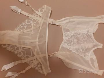 Lingerie donna color panna (coordinato 2 pezzi)