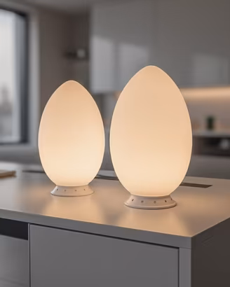 Fontana Arte coppia lampade UOVO