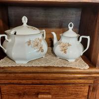 zuppiera + teiera in porcellana